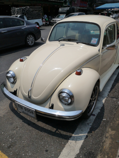Foto von einem VW-Käfer in Pattaya. Im April des Jahres 2025. Fotograf: Erwin Thomasius.