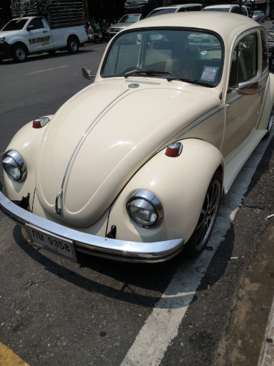 Foto von einem VW-Käfer in Pattaya. Im April des Jahres 2025. Fotograf: Erwin Thomasius.