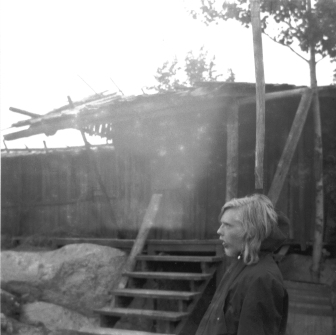 Martin Sauerborn auf dem Camping-Platz in Ruissalo in Finnland. 1972. Photo: Erwin Thomasius.