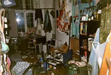 Photo aus der Wohnung von Kim Hartley und seiner Katze Carton aus dem Jahr 2003. Photo: Kim Hartley.