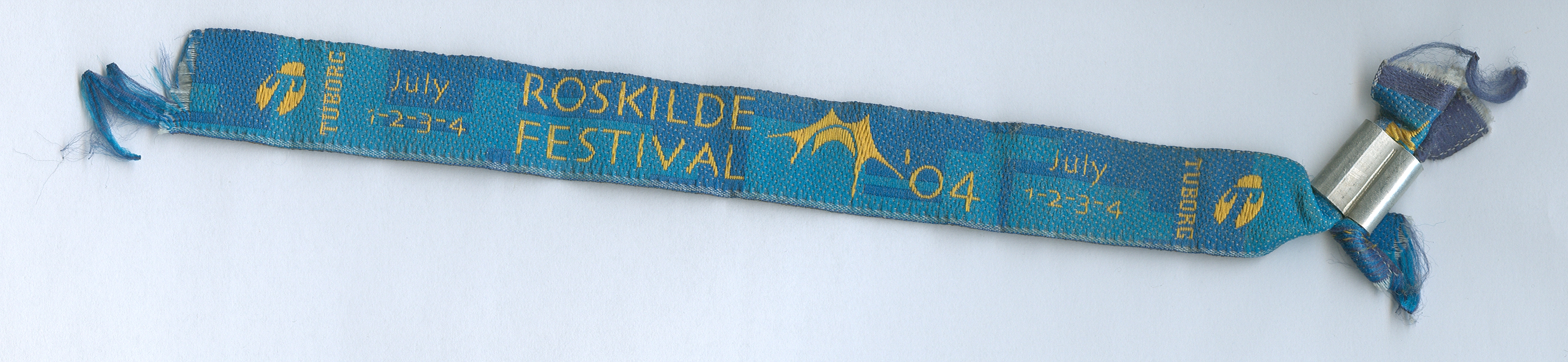 Die Eintrittskarte für das Roskilde-Festival 2004. 1:1 eingescannt.