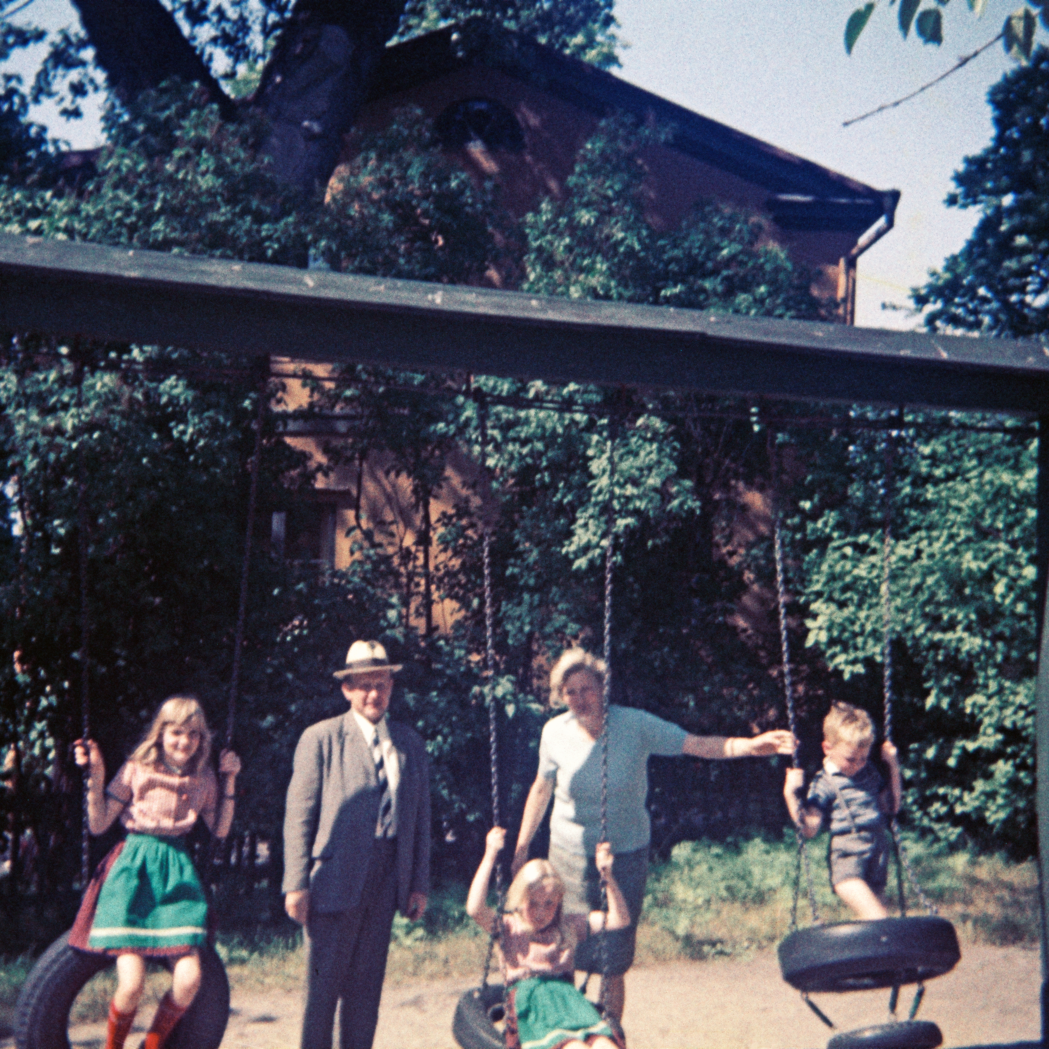 Im Skansen in Stockholm in Schweden. Foto: Erwin Thomasius. 1967.